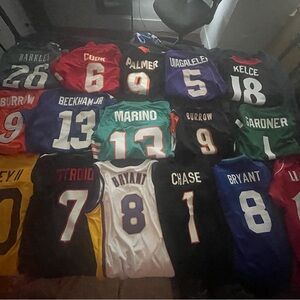 Assorted Sports Jerseys Collection